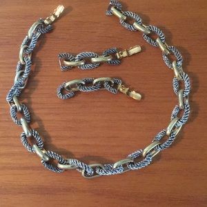 Vintage adjustable chain link necklace